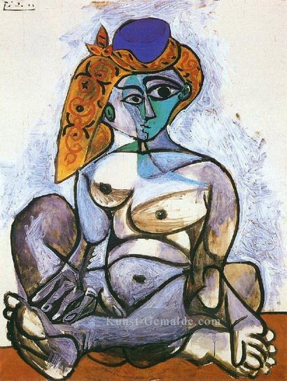 Jacqueline nackt au motorhauben turc 1955 kubismus Pablo Picasso Ölgemälde
